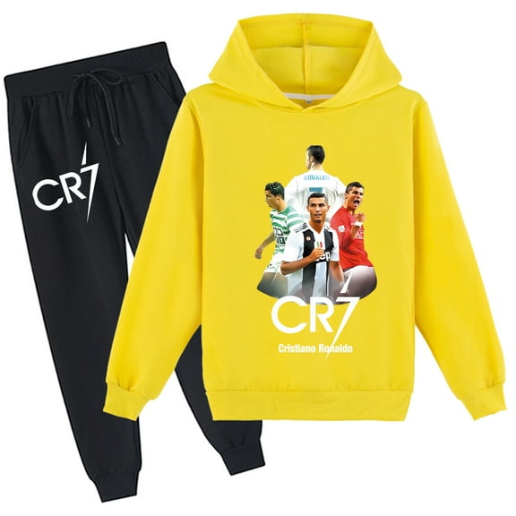 Graphic Hoodie Set Cristiano Ronaldo Sweatshirt & Pants suits school days and leisure time