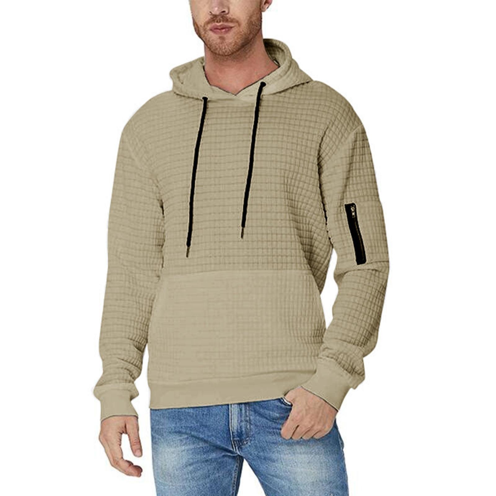 Graphic Hoodies For Men Autumn And Winter Men's Jacquard Sweater Long