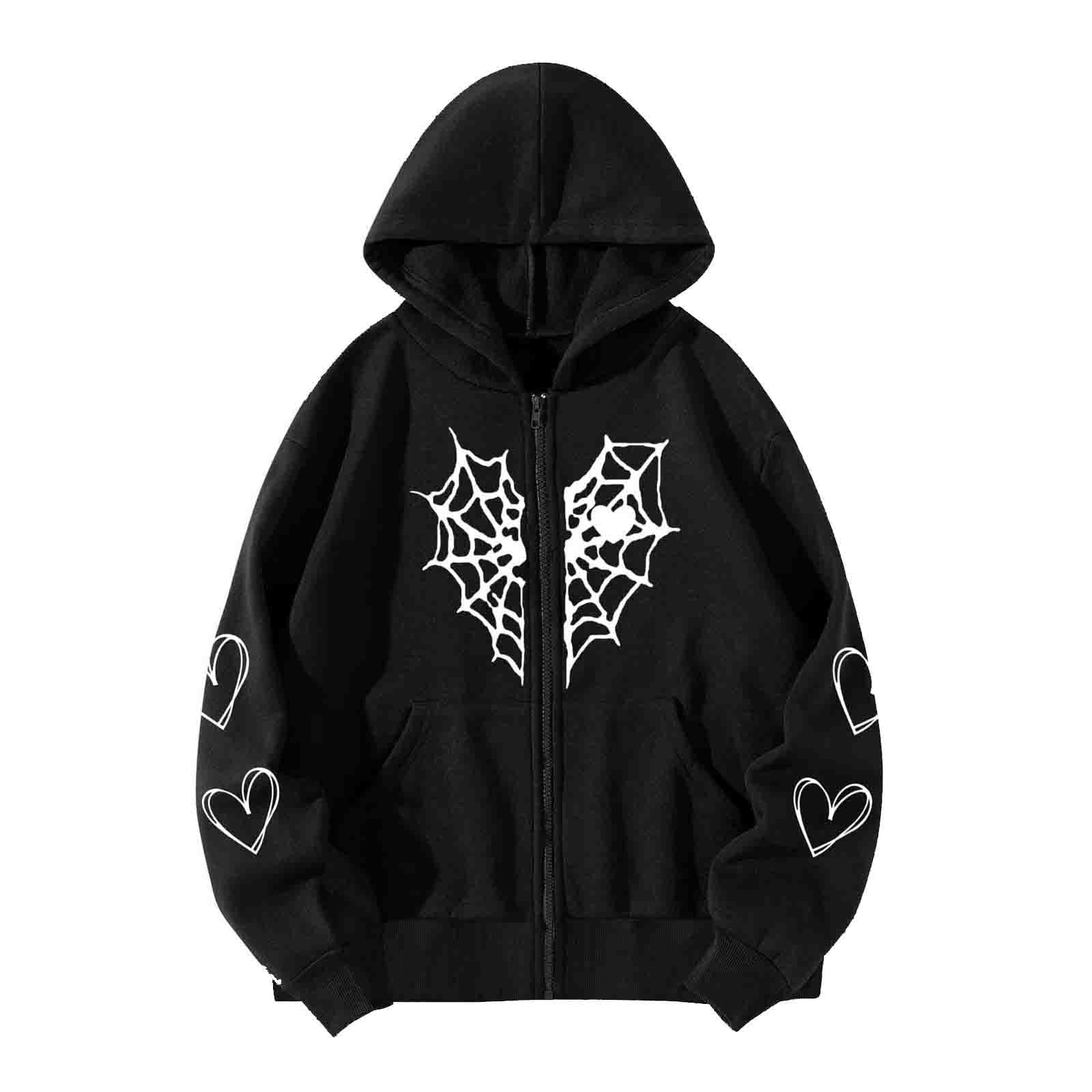 Graphic Hoodies For Men Unisex Hooded Sweater Heart Shaped Printed Zipper With Plush Insulation Zip Up Sweatshirts Big And Tall Men S Fashion Hoodies Gray Walmart