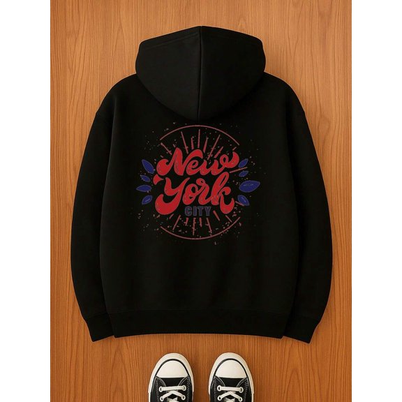 Graphic Hoodies Funny Hoodies Men Black Comfortable For Casual Wear Everyday Styling Autumn And Winter SeasonSuitable For Campus Wear, Party Gathering, Daily Wear, A Good Choice.