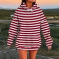 thumbnail image 1 of Graphic Hoodies Striped Camo Sweatshirt Sweater Women Womens Oversized Hoodies Winter Cotton Sweatshirts Pullover 2024 Fashion Tops Trendy Outfits MulticolorXXL, 1 of 1