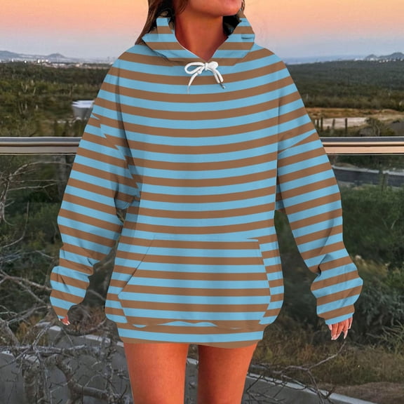 Graphic Hoodies Striped Camo Sweatshirt Sweater Women Womens Oversized Hoodies Winter Cotton Sweatshirts Pullover 2024 Fashion Tops Trendy Outfits Multicolor M