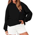 thumbnail image 1 of Graphic Hoodies for Women Casual Drop Shoulder Long Sleeve Pullover Sweatshirts Fashion Clothing Heart Print Loose Fit with Pockets Drawstring Fall Outfits for Women Winter Clothes, 1 of 4