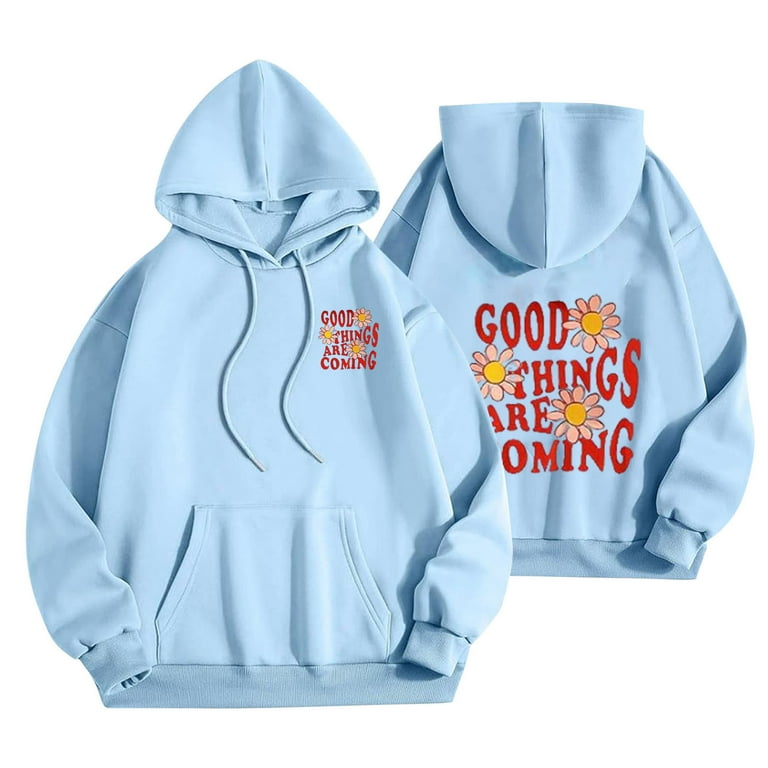 Graphic Hoodies for Women Drawstring Hoods Oversized