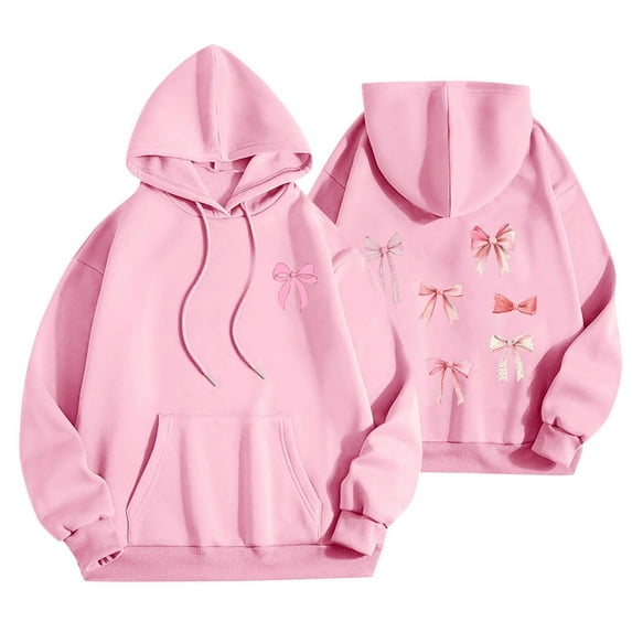 Graphic Hoodies for Women, Trendy Long Sleeve Jogger Sweatshirts Casual Fashion Pullover Baggy Pullover Sweatshirt Long Sleeve Tops with Pockets Tracksuit Activewear Lounge Wear
