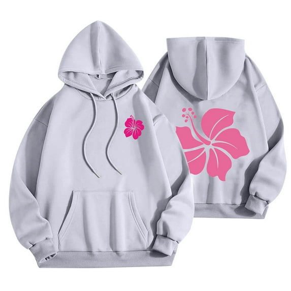 Graphic Hoodies for Women, Trendy Long Sleeve Jogger Sweatshirts Casual Fashion Pullover Baggy Pullover Sweatshirt Long Sleeve Tops with Pockets Tracksuit Activewear Lounge Wear