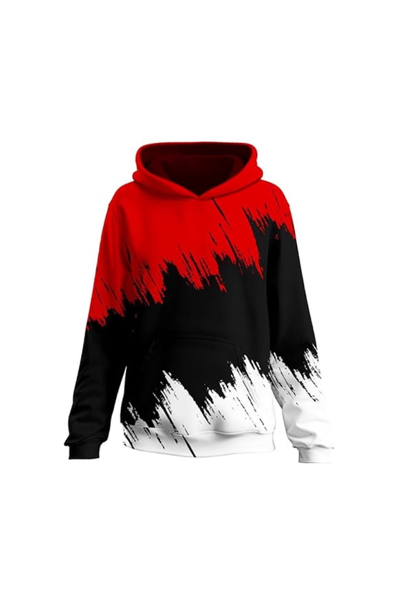 Graphic Hoodies for Men Funny Novelty Pullover Sweatshirt Black red Anime Hoodie Cool Designs Rapper (OTHER,S)