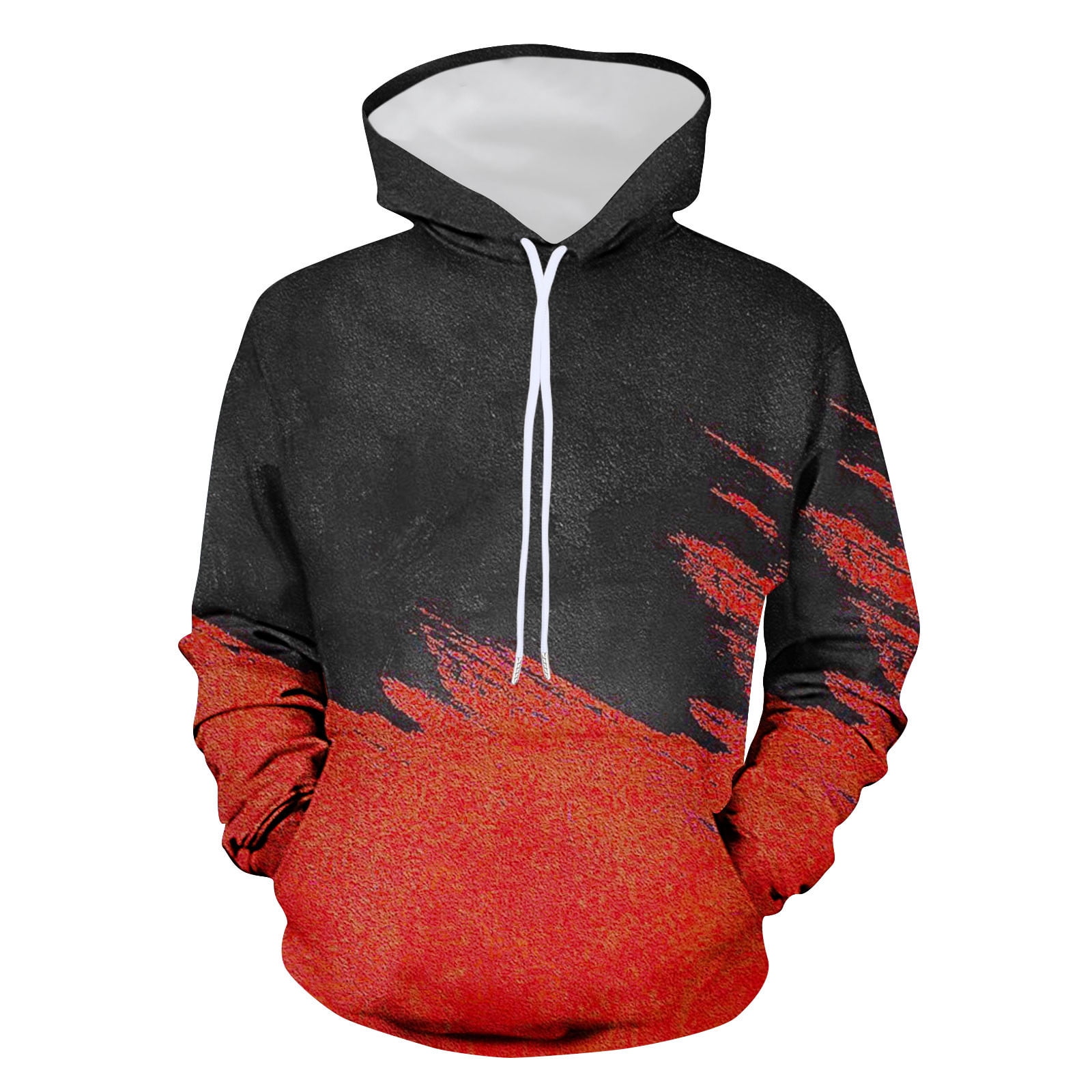 Graphic Hoodies for Men with Front Pocket 3D Printed Funny Hooded