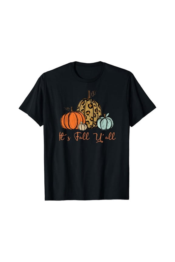 Graphic Its Fall Yall Design T-Shirt, Size S-5XL
