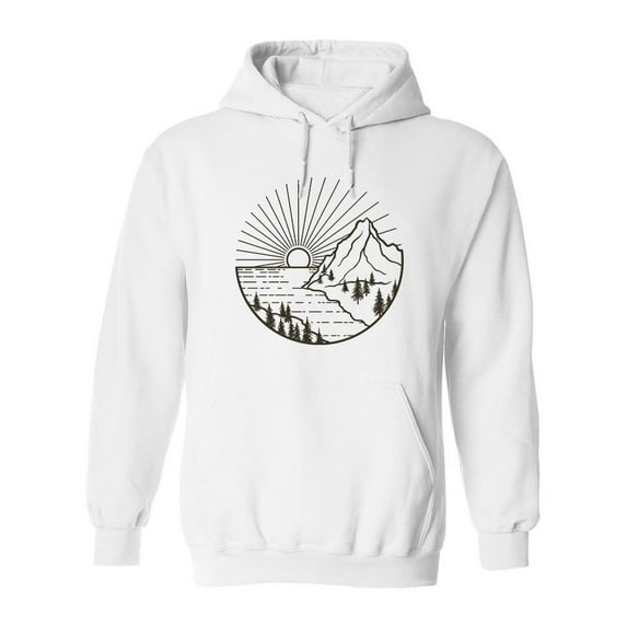 Graphic Landscape Design Hoodie Men -Image by Shutterstock, Male 4X-Large