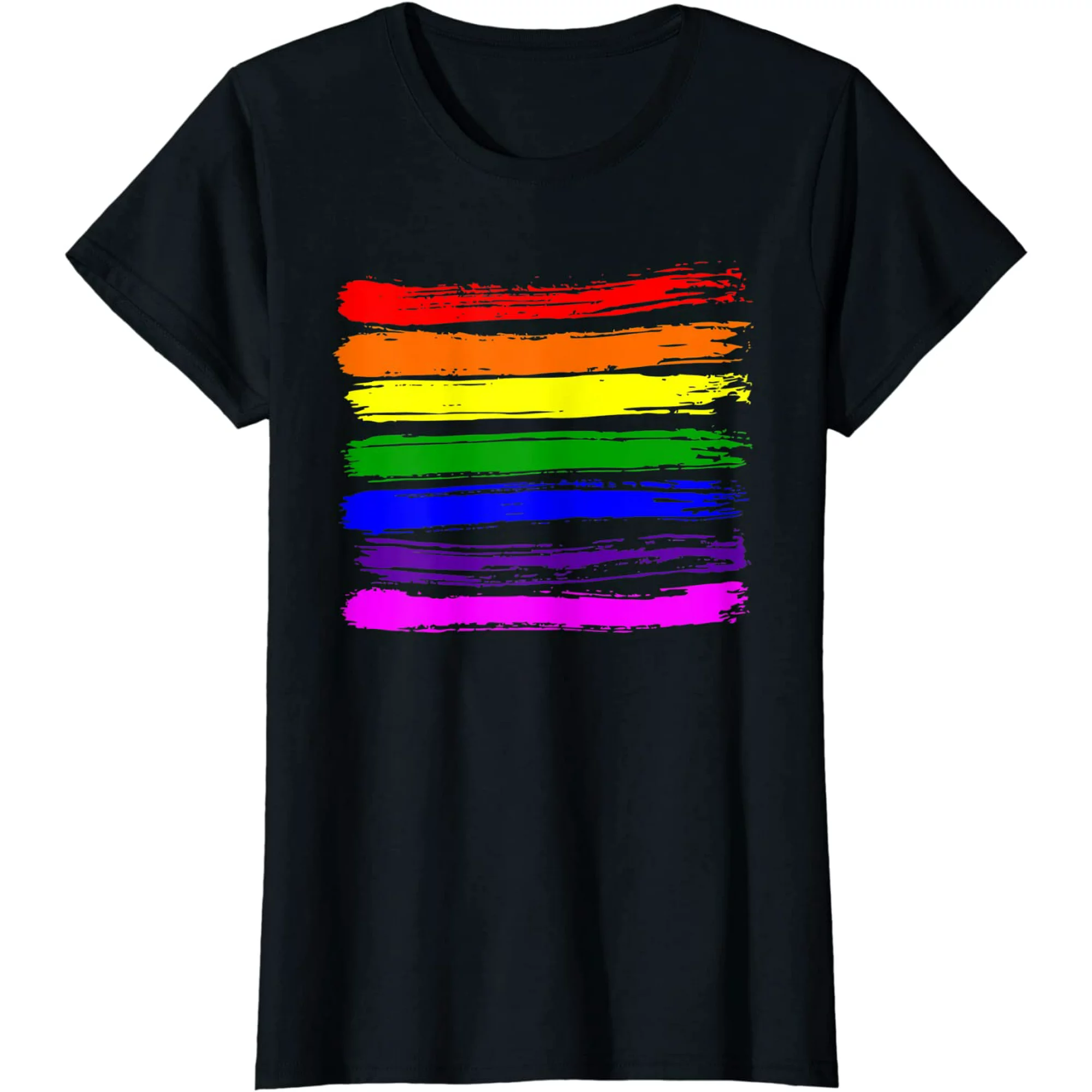 Graphic & Letter Print T shirt Women Tops LGBT Pride Flag Shirt Pride