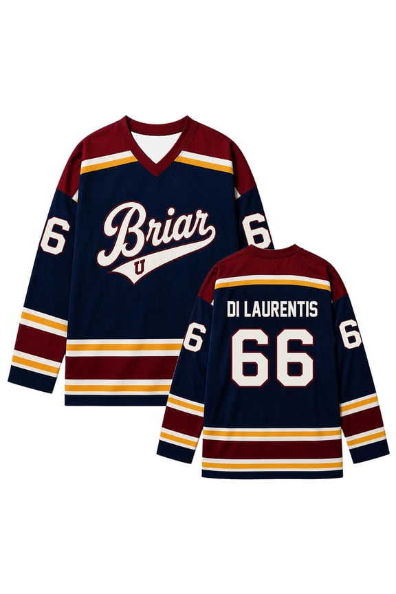 Graphic Merch Briar University Hockey Jersey Graham 44 22 DI LAURENTIS 66 Tucker46 T-shirt Men Women Clothing