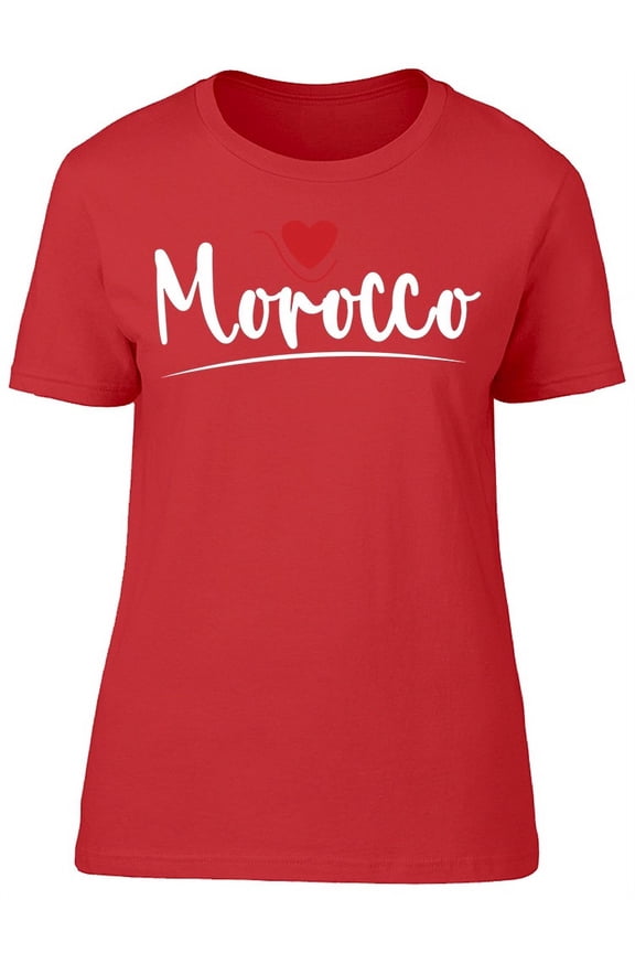 Graphic Morocco Typography T-Shirt Women -Image by Shutterstock, Female Small