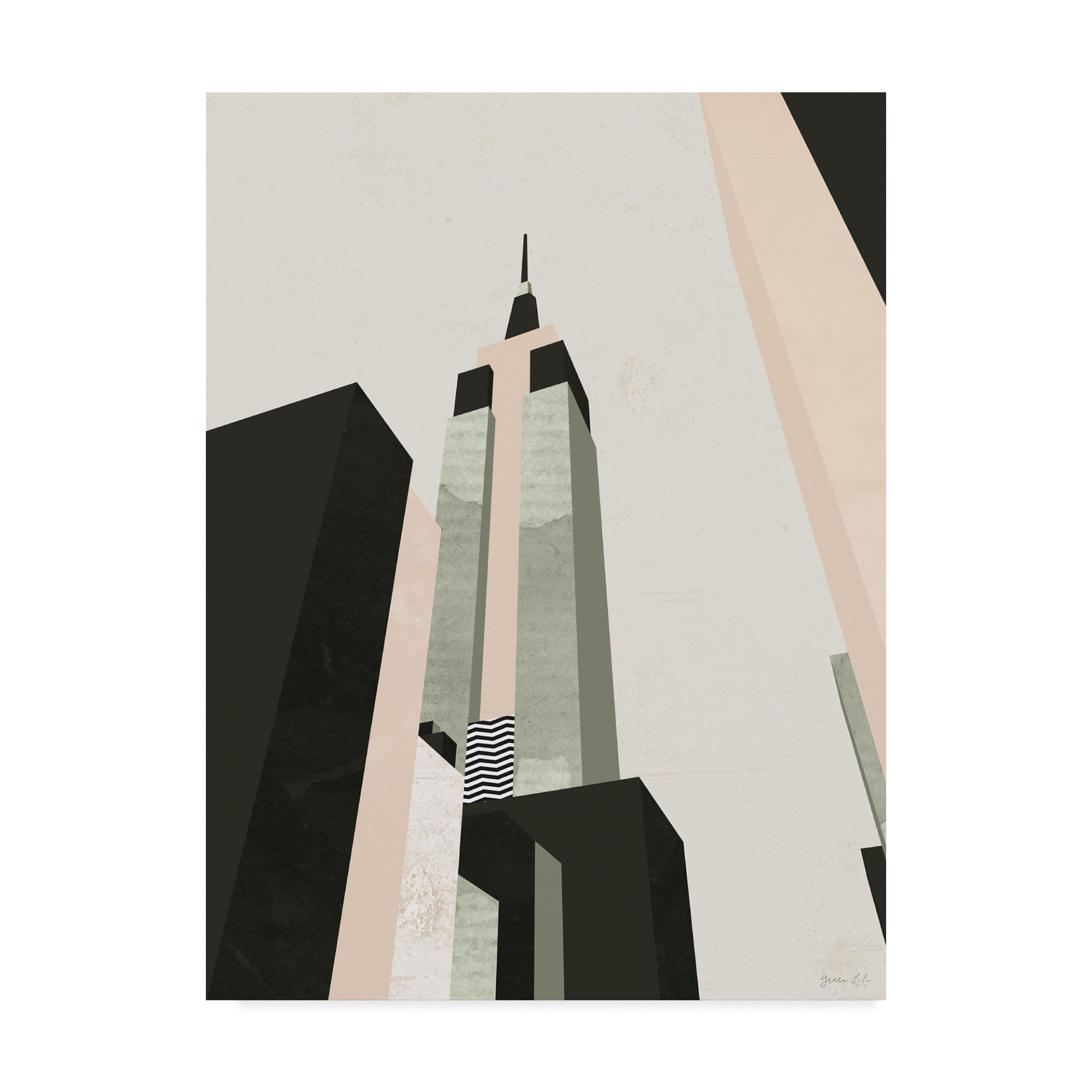 Graphic New York I' Canvas Art by Green Lili