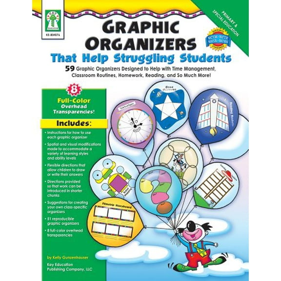Pre-Owned Graphic Organizers That Help Struggling Students, Grades K - 3: 59 Graphic Organizers Designed to Help with Time Management, Classroom Routines, Home... (Paperback) 160268071X 9781602680715