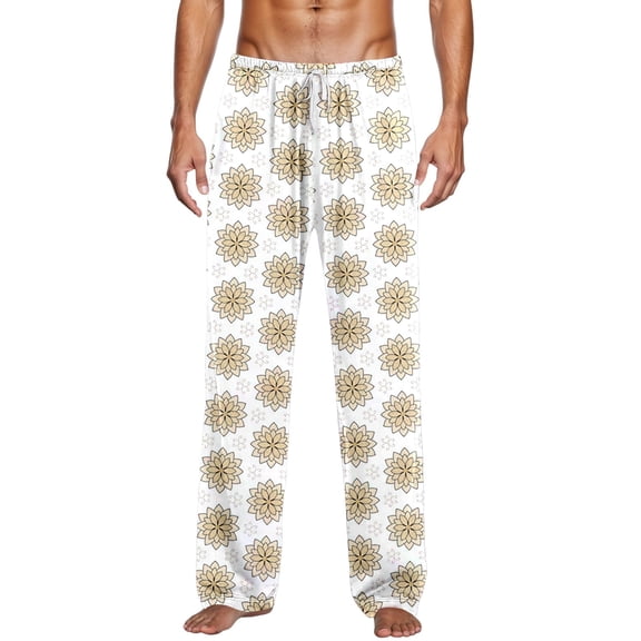 Graphic Pants Men Casual Comfortable Durable Breathable Travel Relaxation Pj Bottoms Pant