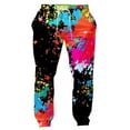 thumbnail image 1 of Graphic Pants Men Casual Dye Printed Comfortable Slim Fit Jogger with Drawstring Pant, 1 of 2