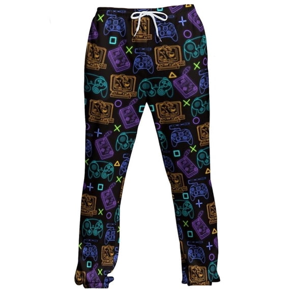 Graphic Pants Men Funny Game Printed Casual Comfy Fit Lightweight Soft Outdoor Activities Pant