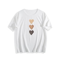 Graphic Print Casual T-Shirt, Round Neck Short Sleeves Comfy Sports Tee, Women's Versatile Tops