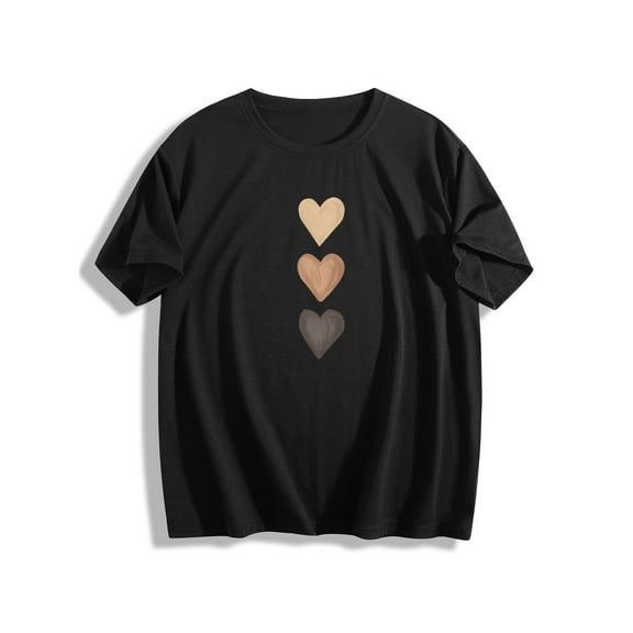 Graphic Print Casual T-Shirt, Round Neck Short Sleeves Comfy Sports Tee, Women's Versatile Tops