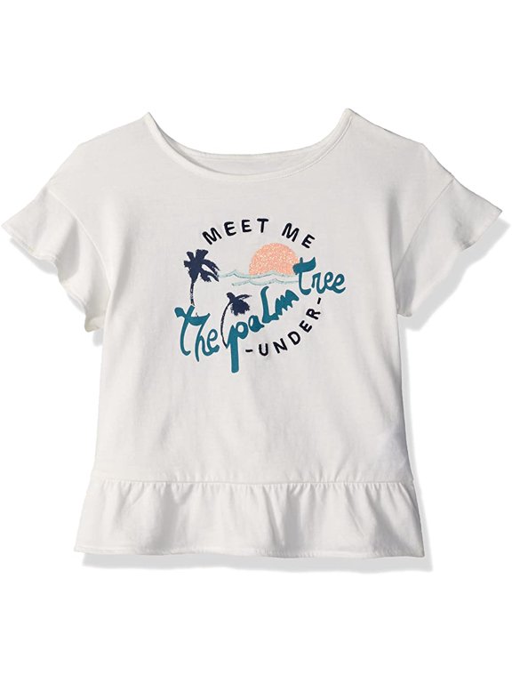 Graphic-Print Cotton T-Shirt, Little Girls Off-White Marshmallow 2