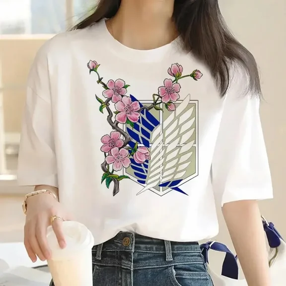 Graphic Print Harajuku T Shirt Casual Fashion Short Sleeve T-Shirt Women Graphic T Shirts