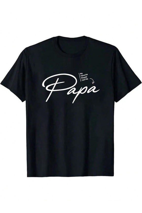 Graphic Print with "Like A Real Superhero" Text - Black Casual Round Neck Tee for Father'S Day Gifts, All-Season Comfort & Machine Washable, Fun Graphic T-shirts Funny Things For Men Funny T-Shi