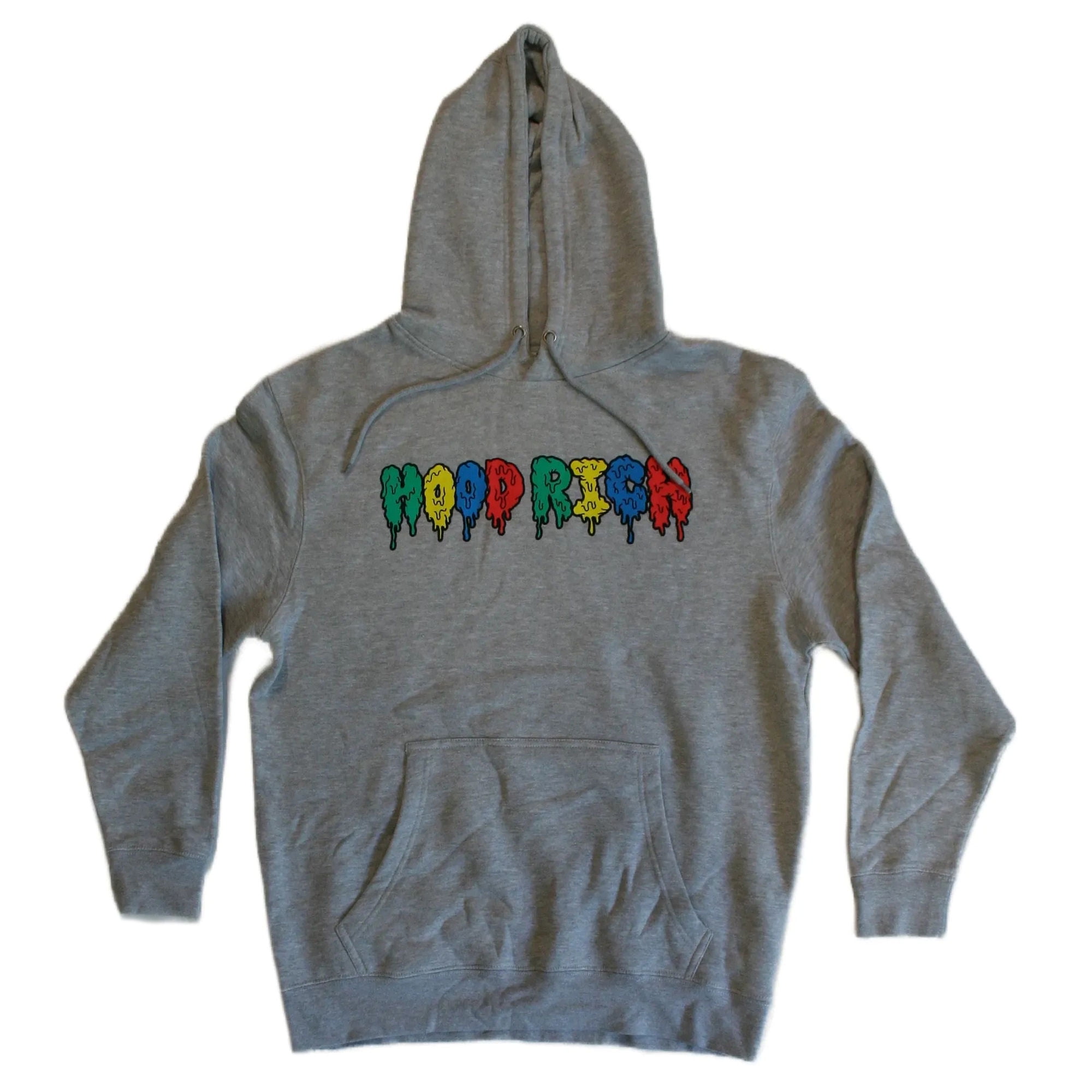 Graphic Print Men's Drawstring Hooded Sweatshirt with Kangaroo Pocket