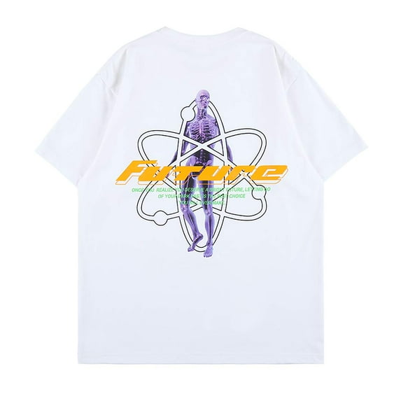 Graphic Printing T-Shirt Hip Hop Rapper Tee Shirt Cotton Short Sleeve Shirt