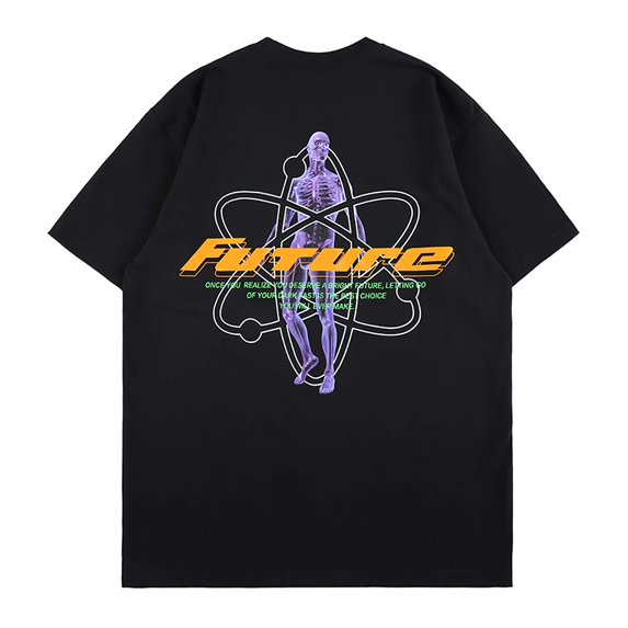 Graphic Printing T-Shirt Hip Hop Rapper Tee Shirt Cotton Short Sleeve Shirt