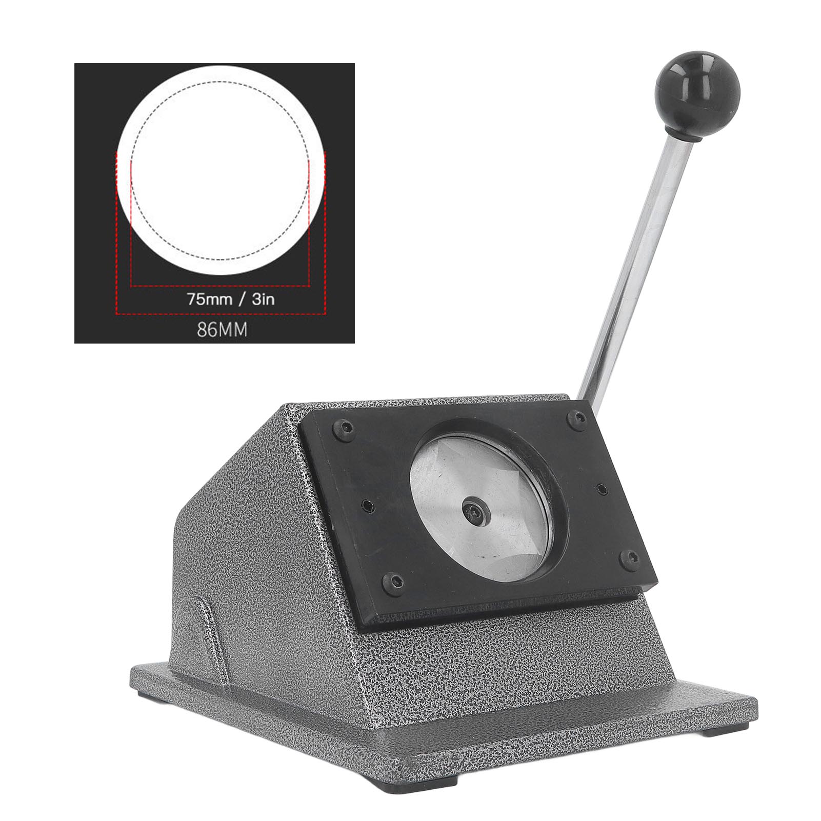 Graphic Punch Die Cutter, High Hardness Cast Iron Base Integrated