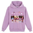 thumbnail image 1 of Graphic Roblox Long Sleeve Hoodie Casual Hooded Sweatshirt Lightweight Pullover Tops for Boys Girls(8-16Y), 1 of 2