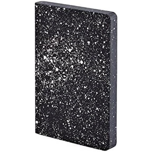 Graphic S "Milky Way" Smooth Bonded Leather Notebook - Black$$Office