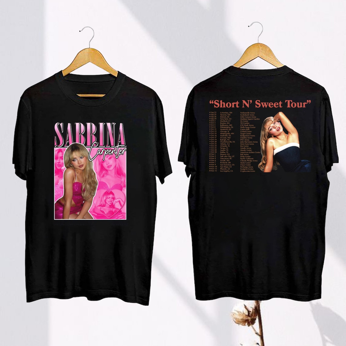 Graphic Sabrina Carpenter Short N Sweet Tour T-Shirt, Sabrina Carpenter ...