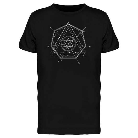 Graphic Sacred Figures Geomety T-Shirt Men -Image by Shutterstock, Male Large