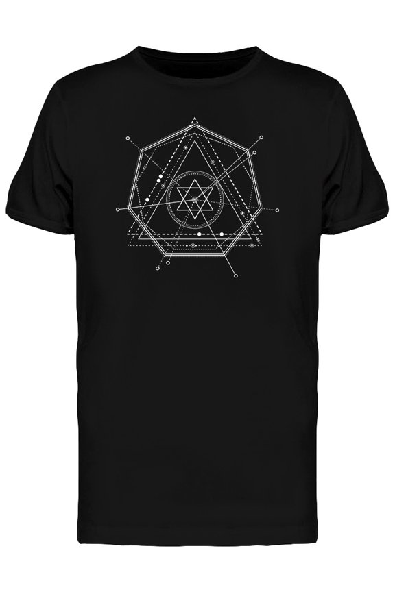 Graphic Sacred Figures Geomety T-Shirt Men -Image by Shutterstock, Male Small
