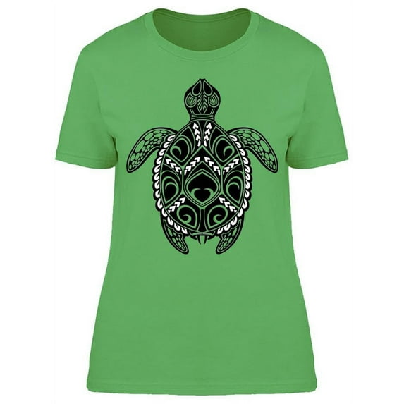 Graphic Sea Turtle Art T-Shirt Women -Image by Shutterstock, Female XX-Large