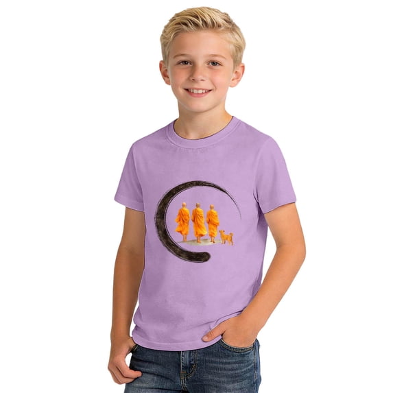 Graphic Shirts , Kids Boys Clothes , Youth Tshirt,Cute Graphic Short Sleeve T-Shirt For Boys Comfortable Casual Daily Wear Soft Blend Youth Tee Top