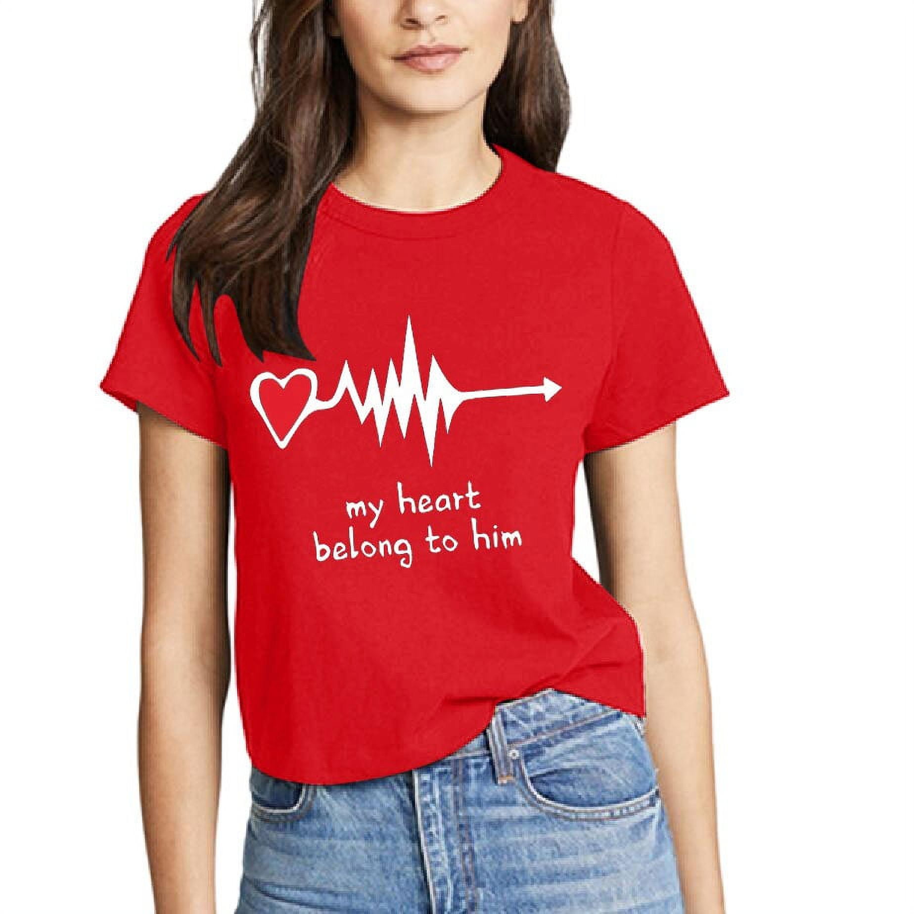 Couple workout shop shirts