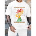 thumbnail image 1 of Graphic Short Sleeve T-Shirt for Men Regular Fit Crewneck with June 16th Celebrate Soft Cotton Fabric on White Fabric, 1 of 6