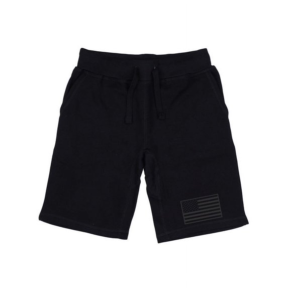 Graphic Shorts, Tonal Flag, Black, XL