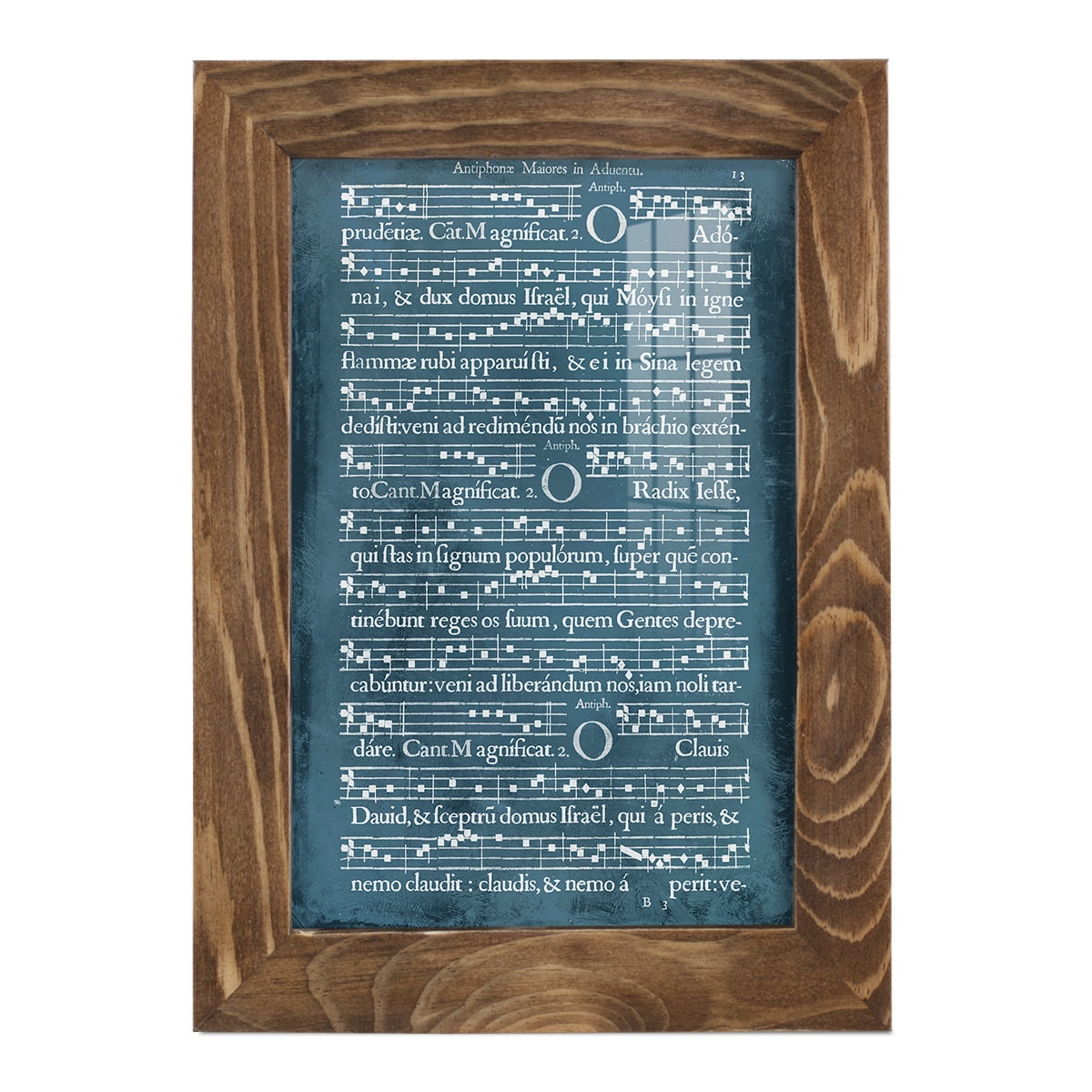 Graphic Songbook III - Framed Print w/glass - Walnut