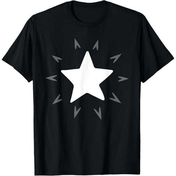Graphic Star Print with Rays T-Shirt