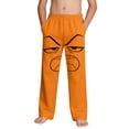 thumbnail image 1 of Graphic Sweatpants for Boys Angry Face Print Soft Lounge Pants with Pockets Boys Joggers Stretchy Elastic Waist Orange Ages 4-14,Size 12 T, 1 of 9