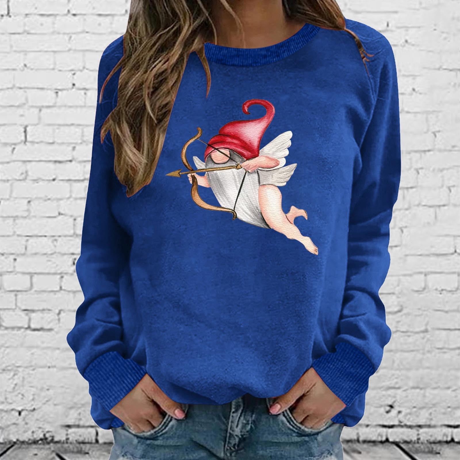 Graphic Sweatshirts for Women Clearance,Womens Valentines Day