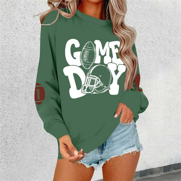 Graphic Sweatshirts for Women Hoodless Design Casual Lightweight Sweaters Loose Fit Printed Long Sleeve Pullover Tops Comfy Fall Winter Outfits Clothes