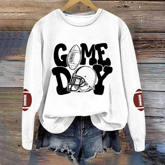 Graphic Sweatshirts for Women Hoodless Design Casual Lightweight Sweaters Loose Fit Printed Long Sleeve Pullover Tops Comfy Fall Winter Outfits Clothes