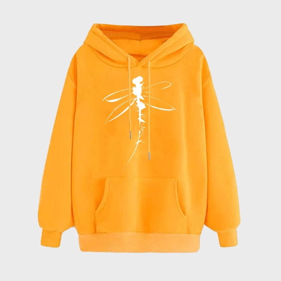 Graphic Sweatshirts for Women Trendy Casual Funny Cute Printed Hoodies with Kangaroo Pocket Drawstring Long Sleeve Loose Tops 2025 Winter Thermal Outfits
