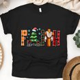 thumbnail image 1 of Graphic T-Shirt Faith Christmas Tree and Cross Design for Women, Black, Size S, 1 of 6