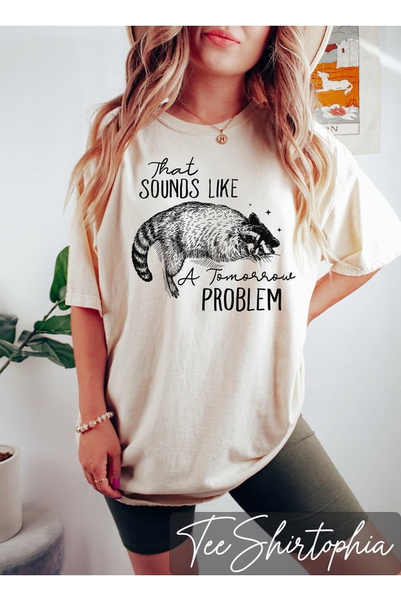 Graphic T-Shirt: Retro Tee, Tomorrow Problem All Size S-5Xl